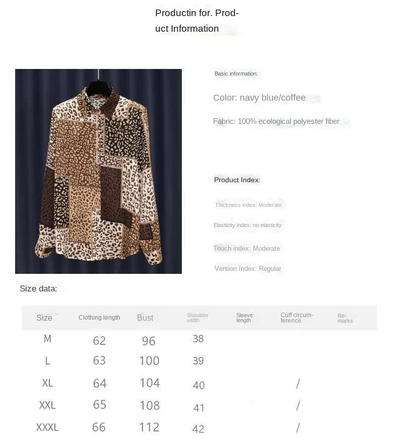2022 Spring New Leopard Patchwork Print Satin Shirt for Women