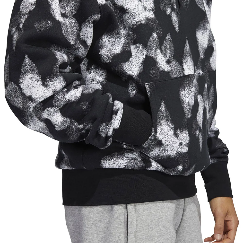 Adidas Winter Leaves All Over Print Men's Hoodie Black