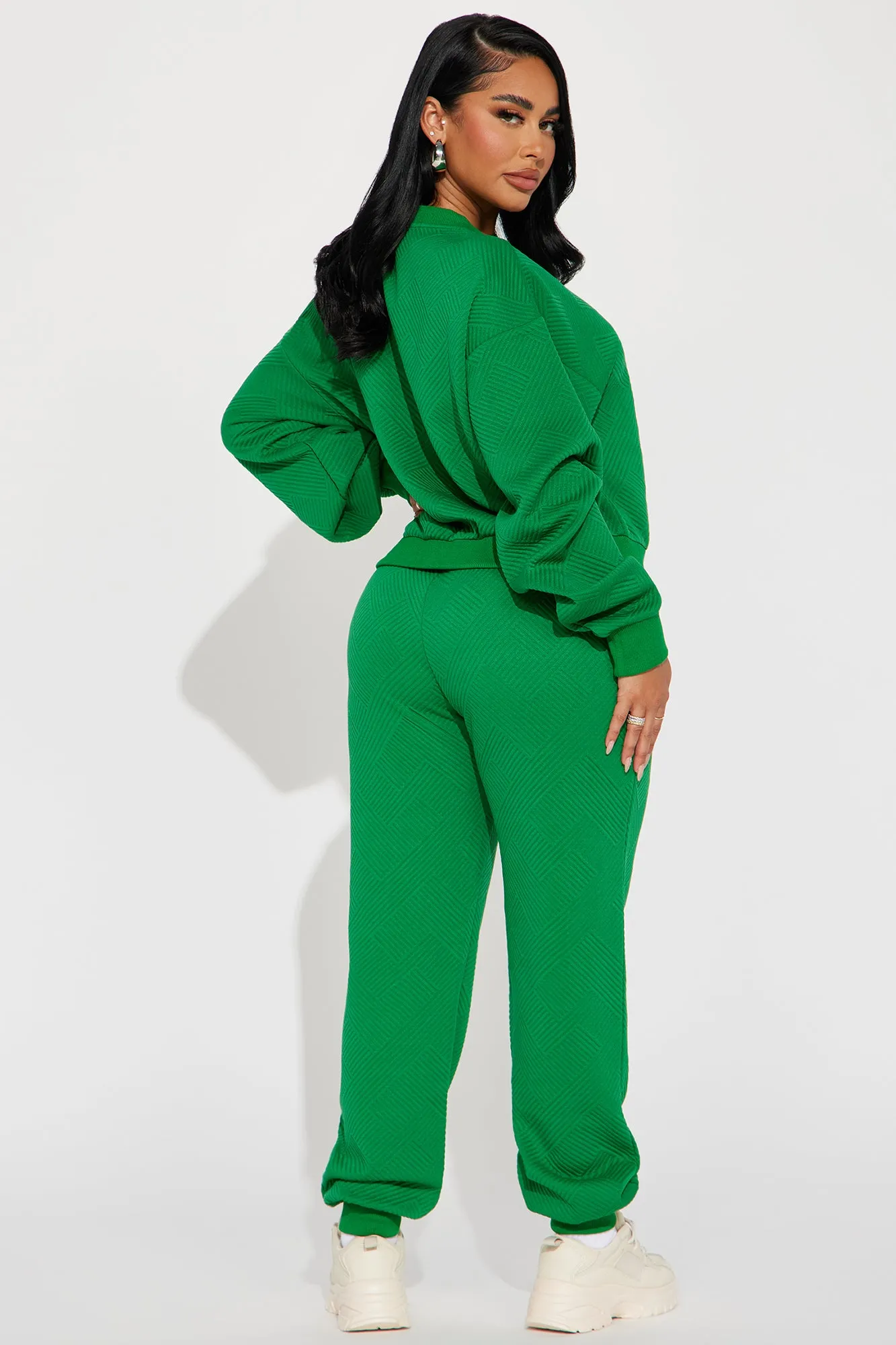 Annabelle Textured Sweatsuit - Green