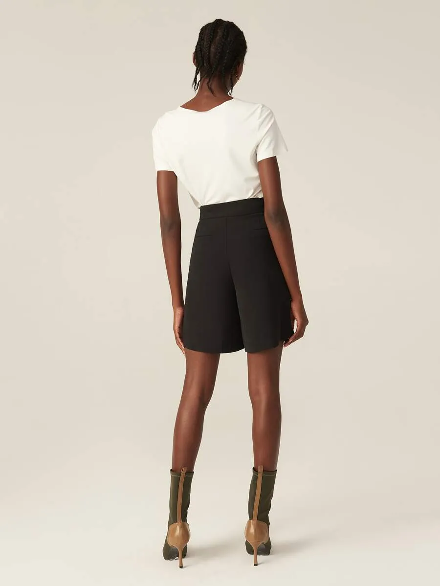 Bailey HIGH-RISE PLEATED TAILORED SHORTS