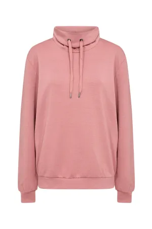 Banu High Neck Sweatshirt - Blush