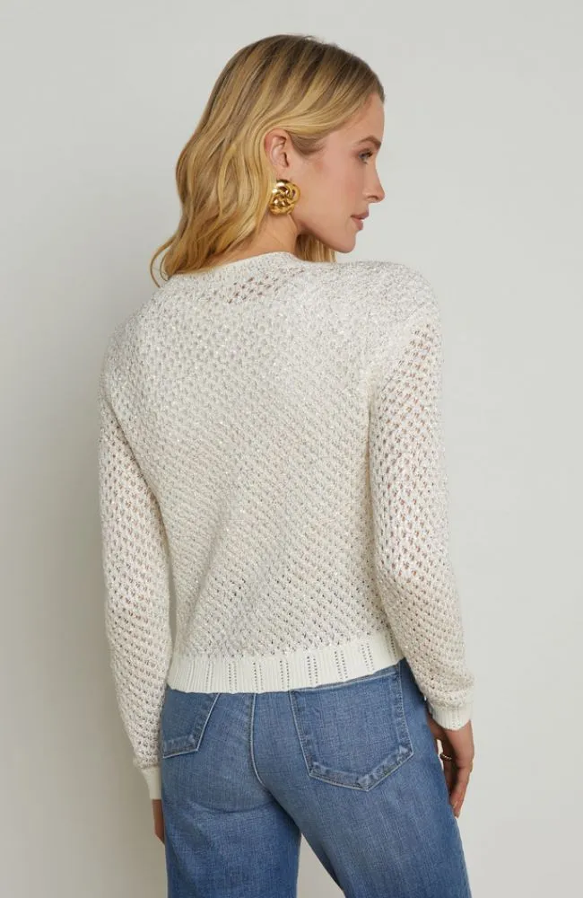 Blanca Sequin Crop Cardi