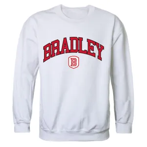 Bradley University Campus Crewneck Pullover Sweatshirt Sweater White