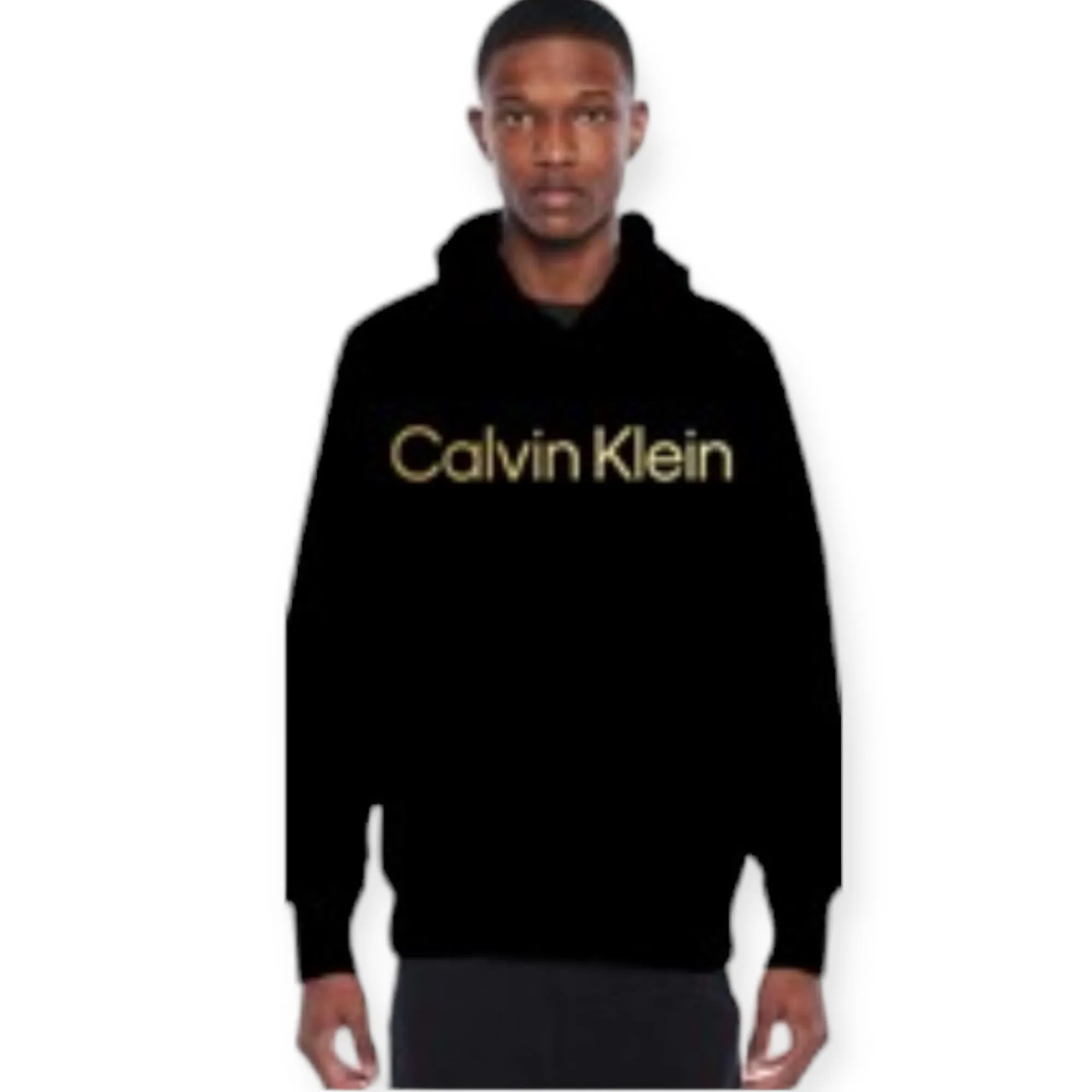 CALVIN KLEIN: Gold Metallic Hoodie/Jogger Set
