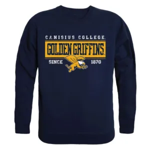Canisius College Golden Griffins Established Crewneck Pullover Sweatshirt Sweater Navy