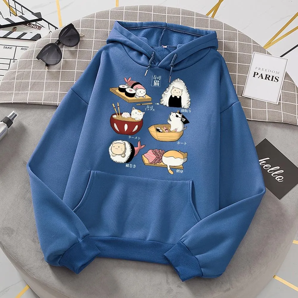 Cat Sushi Hoodies