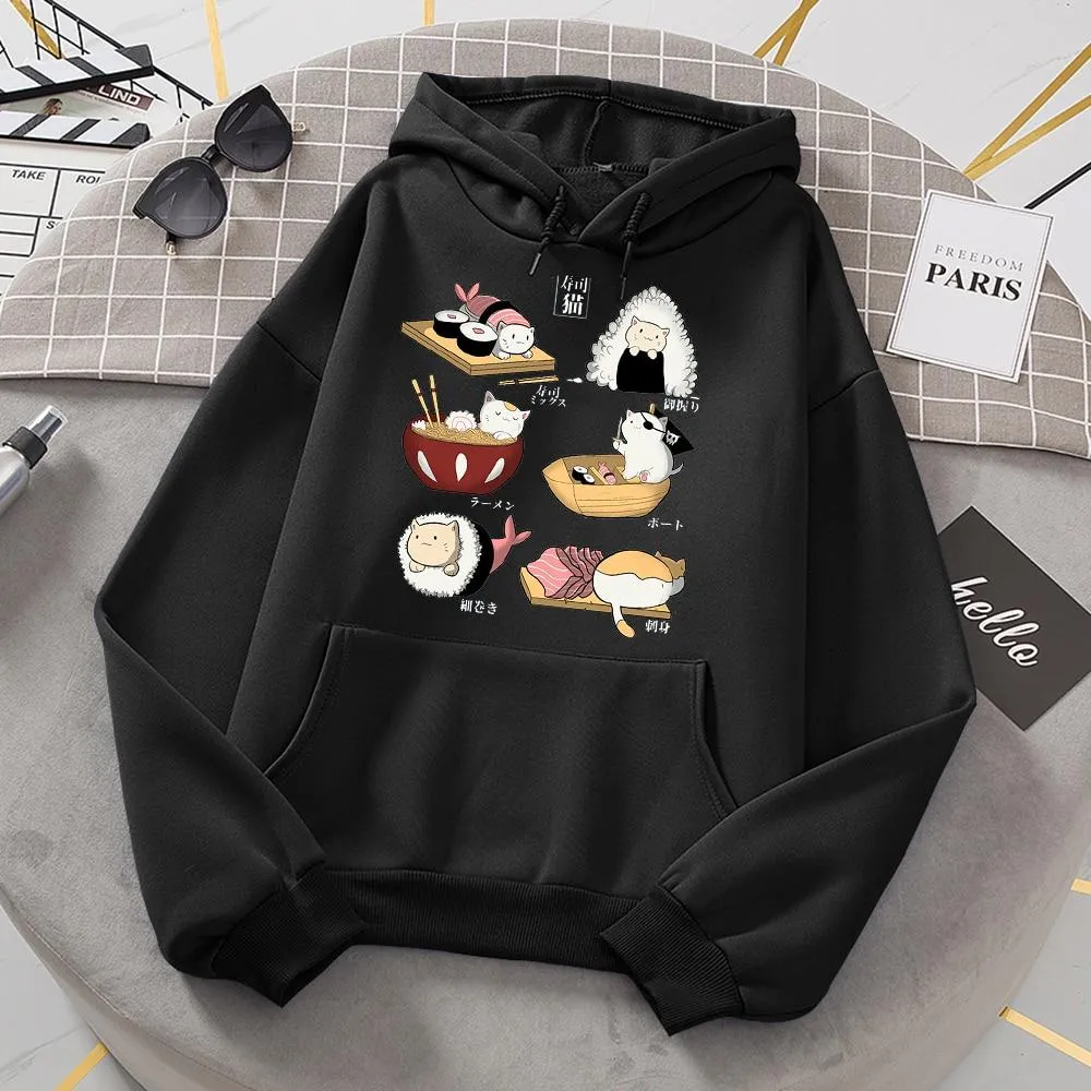 Cat Sushi Hoodies
