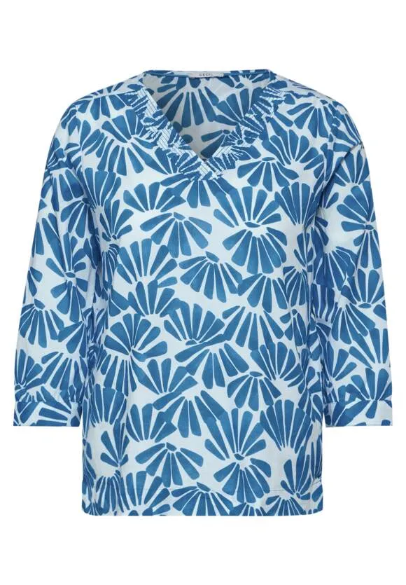 Cecil Light Cotton Blouse - Blue