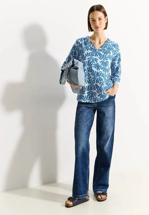 Cecil Light Cotton Blouse - Blue