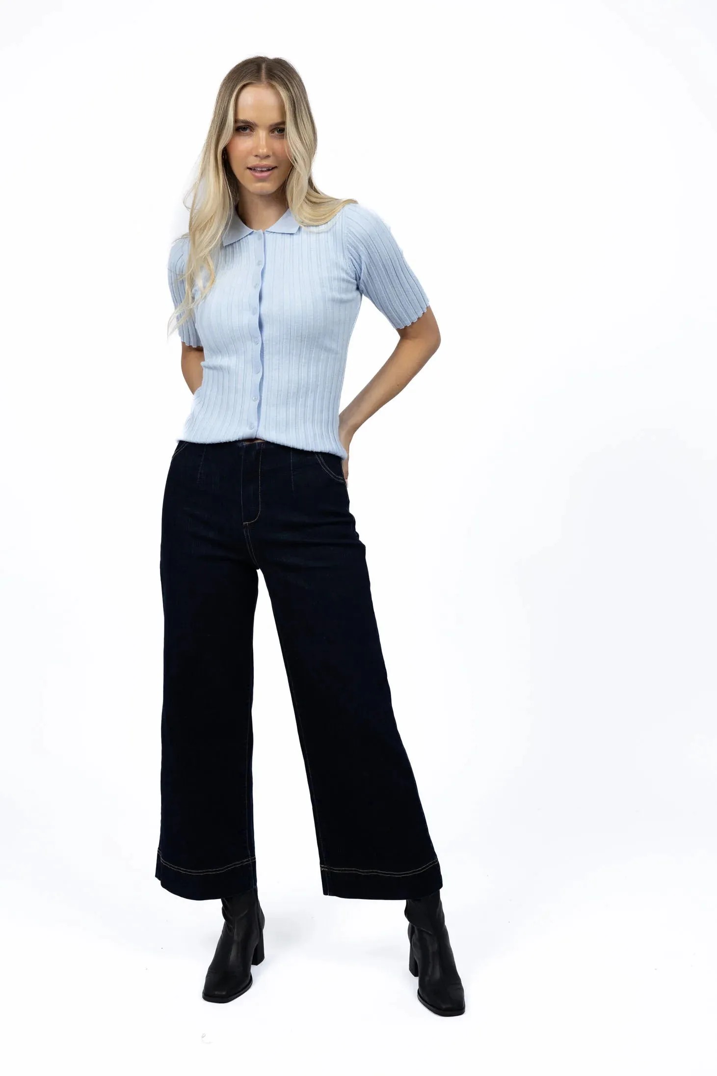 Claire Top / Ice Blue