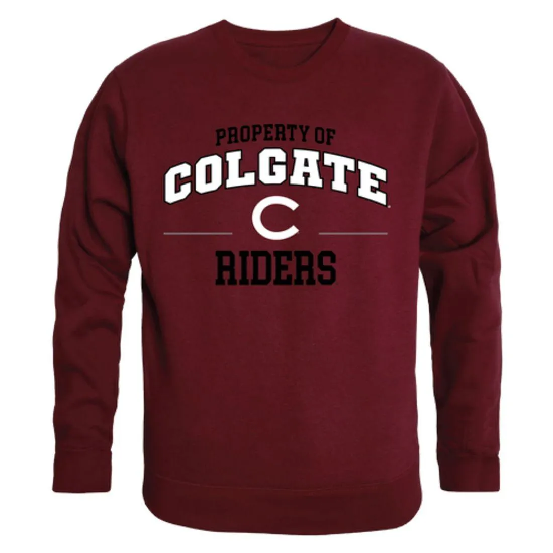 Colgate University Raider Property Crewneck Pullover Sweatshirt Sweater Maroon