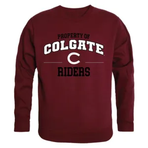 Colgate University Raider Property Crewneck Pullover Sweatshirt Sweater Maroon