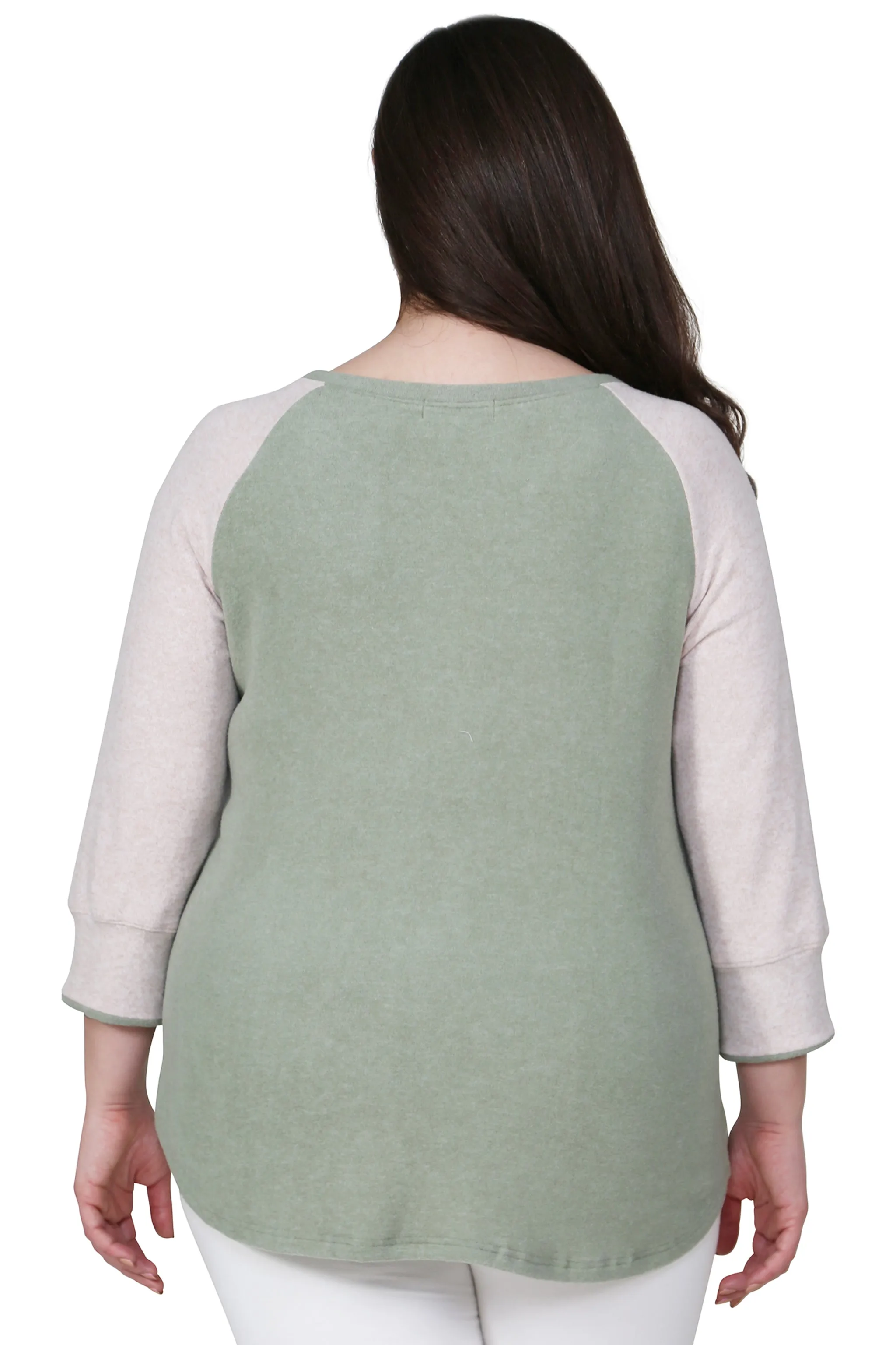 Comfort Collection Plus Size Baseball Tee