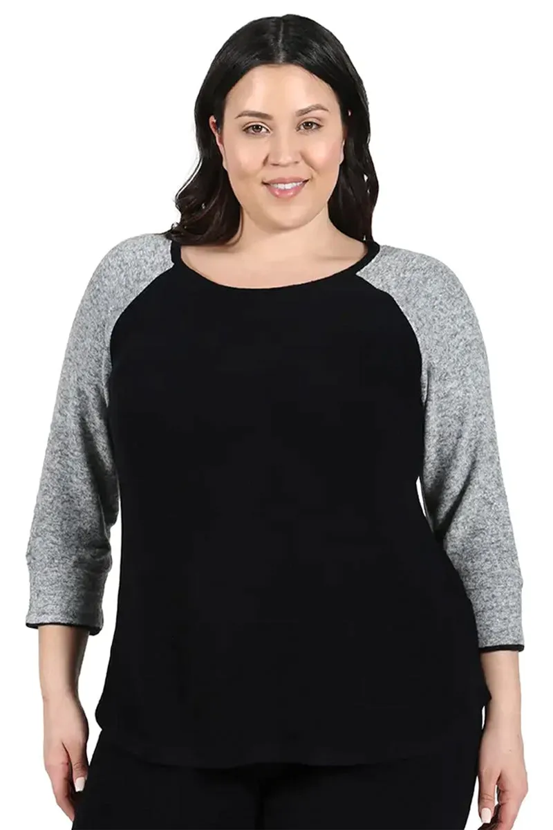 Comfort Collection Plus Size Baseball Tee