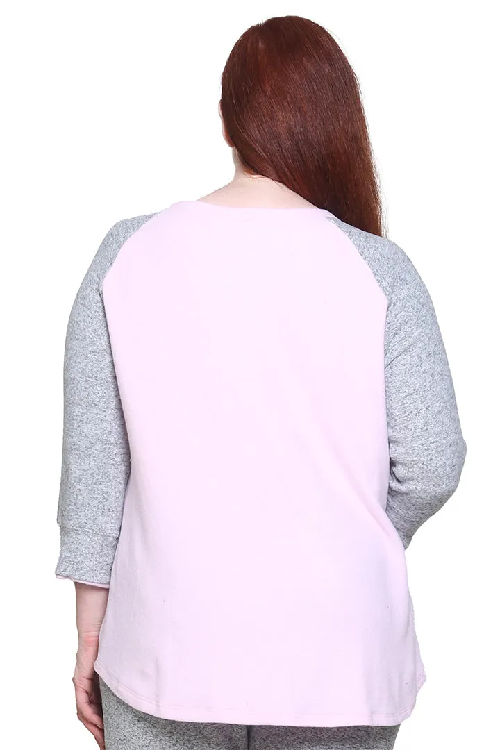 Comfort Collection Plus Size Baseball Tee