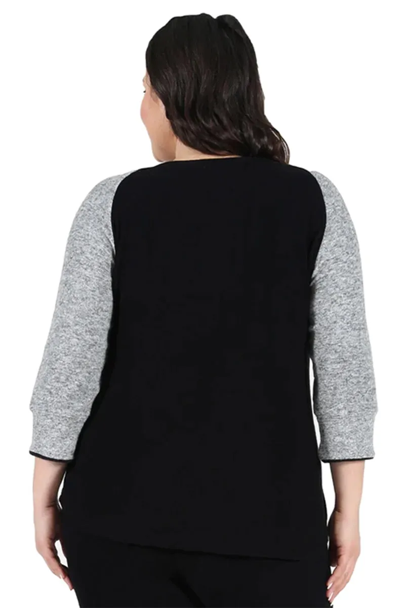 Comfort Collection Plus Size Baseball Tee