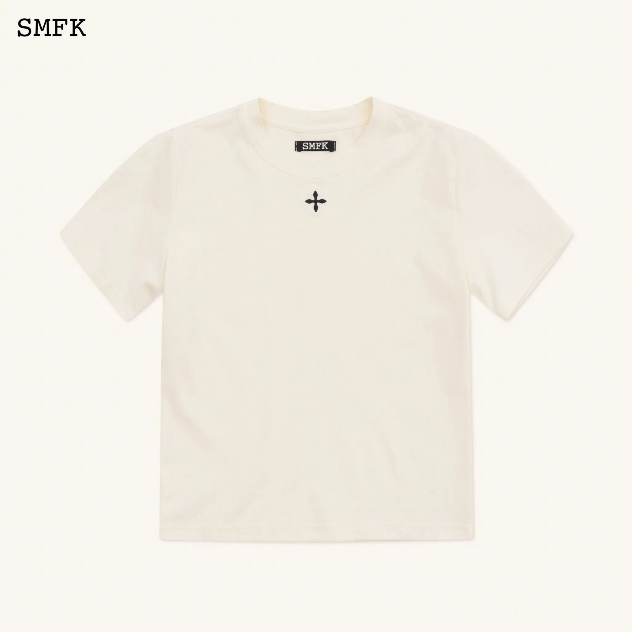 Compass Hug Slim-Fit Tee In White