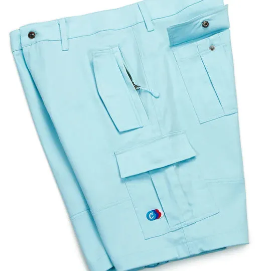 Cookies Back To Back Herringbone Powder Blue Cargo Shorts