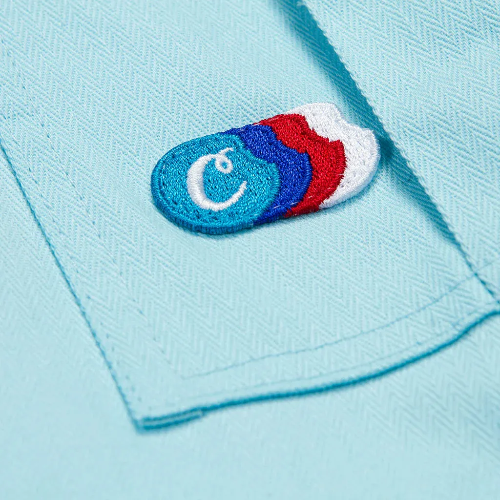 Cookies Back To Back Herringbone Powder Blue Cargo Shorts