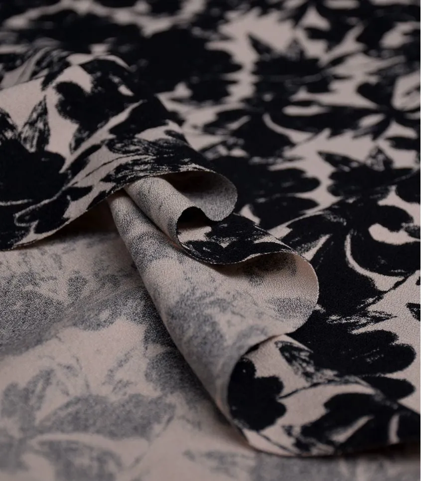 Cousette - Midnight Garden Viscose Crepe Fabric