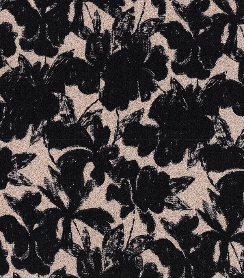 Cousette - Midnight Garden Viscose Crepe Fabric
