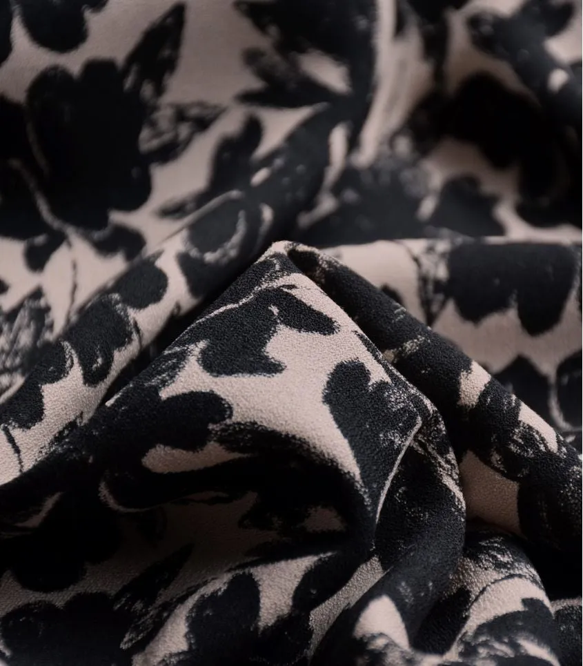 Cousette - Midnight Garden Viscose Crepe Fabric