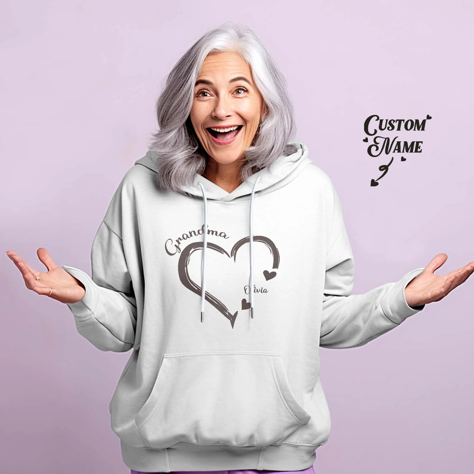 Custom Mama Grandma Hoodie Personalized Kids Name Hoodie Mother's Day Gifts
