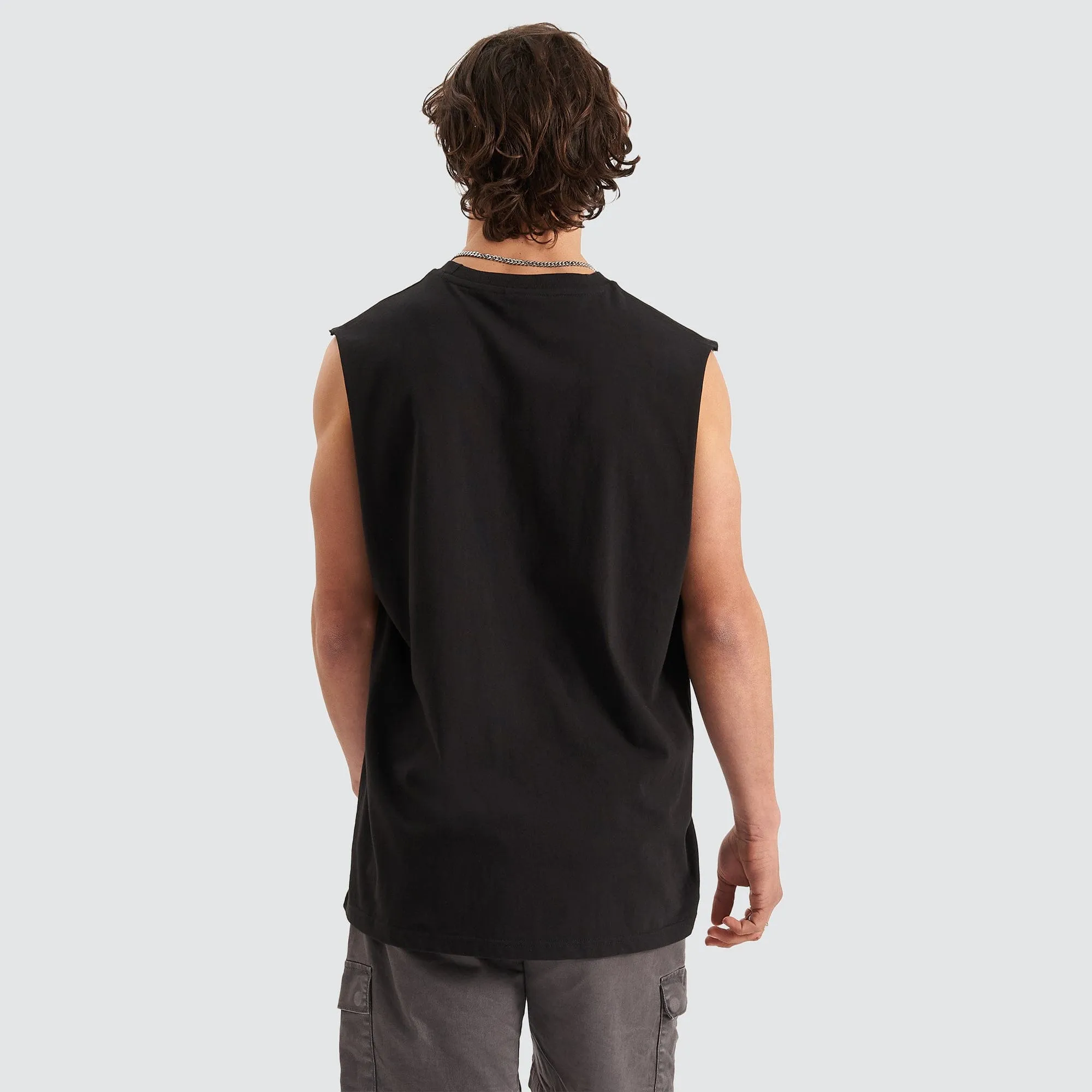 Division Relaxed Muscle Tee Jet Black