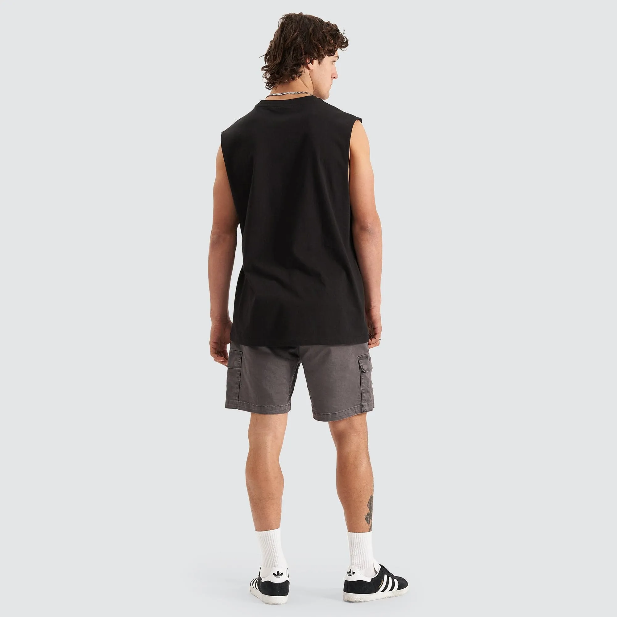 Division Relaxed Muscle Tee Jet Black