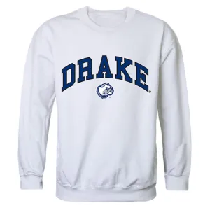 Drake University Campus Crewneck Pullover Sweatshirt Sweater White