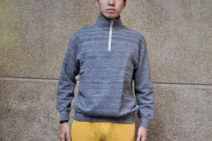 Dubble Works 11oz "Tsuri-ami" Half Zip Loopwheeled Sweatshirt (Heather Charcoal)