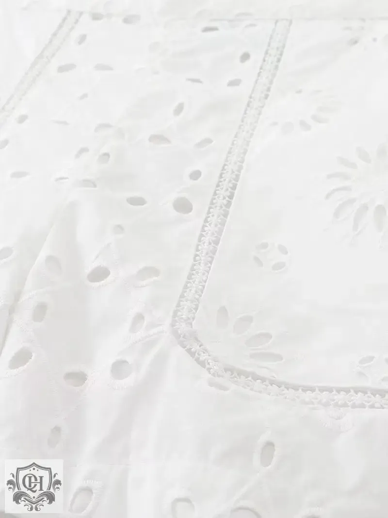 Embroidered High Waisted Shorts