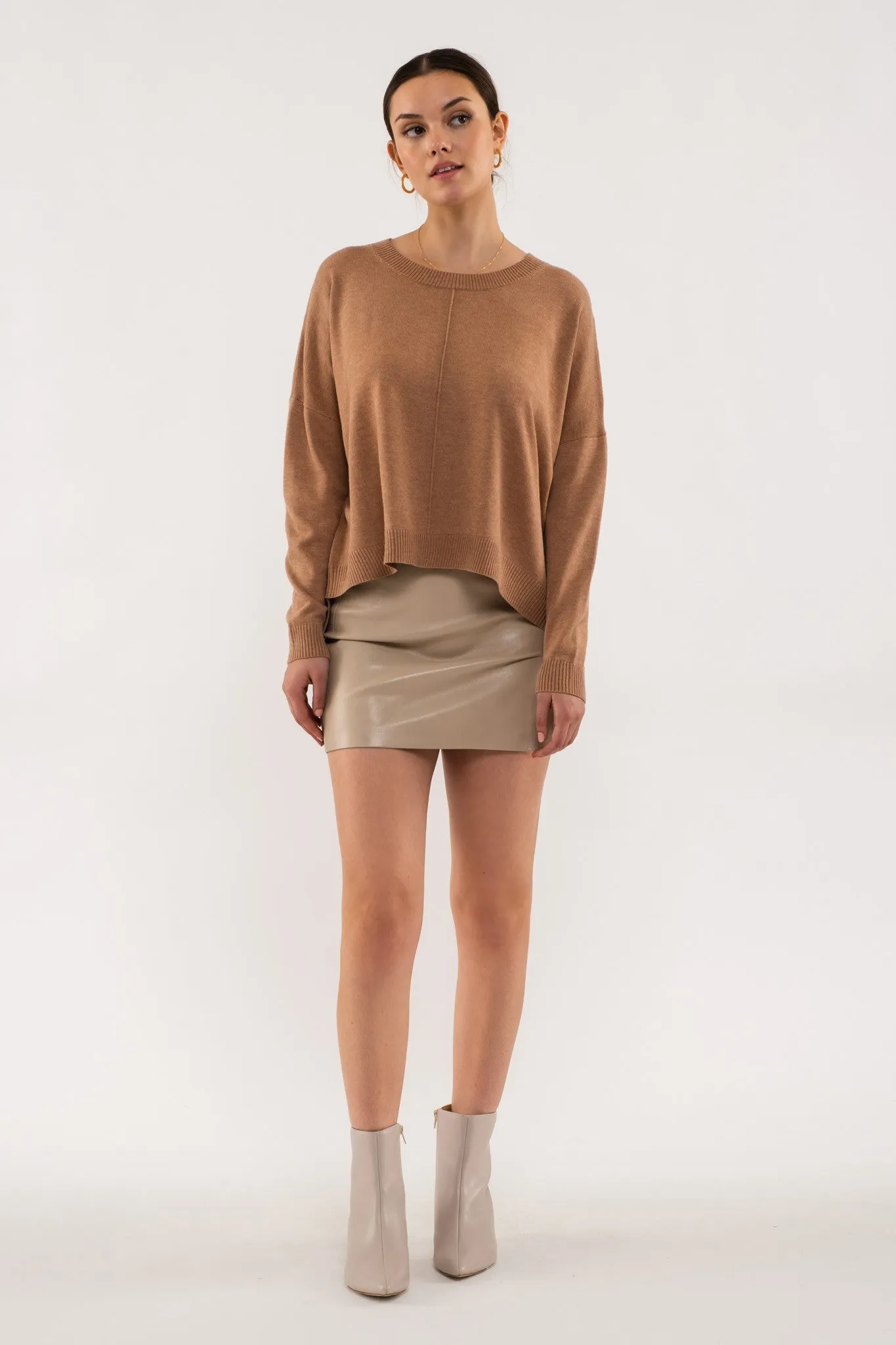 Erica Extended Shoulder Sweater