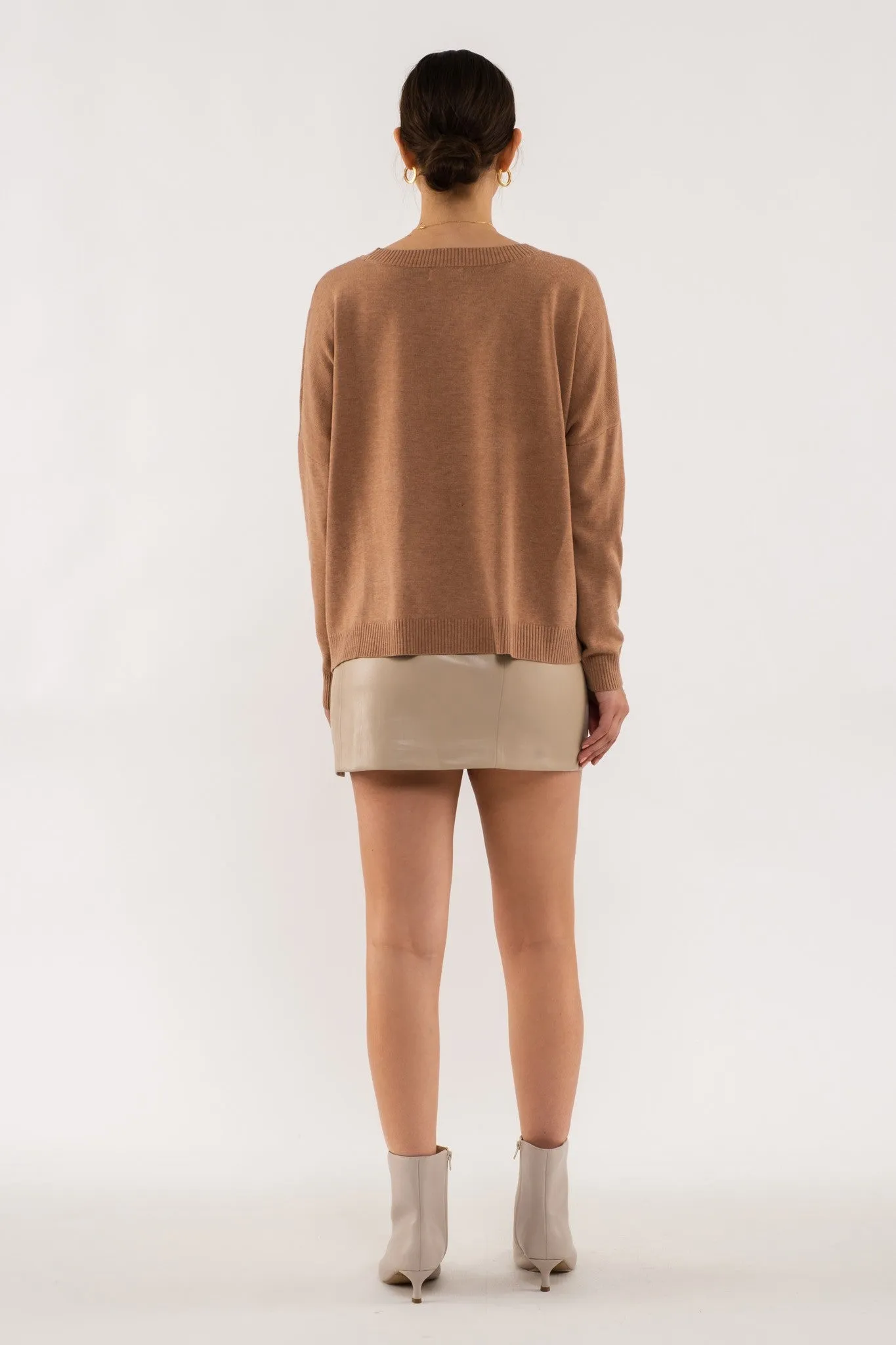 Erica Extended Shoulder Sweater