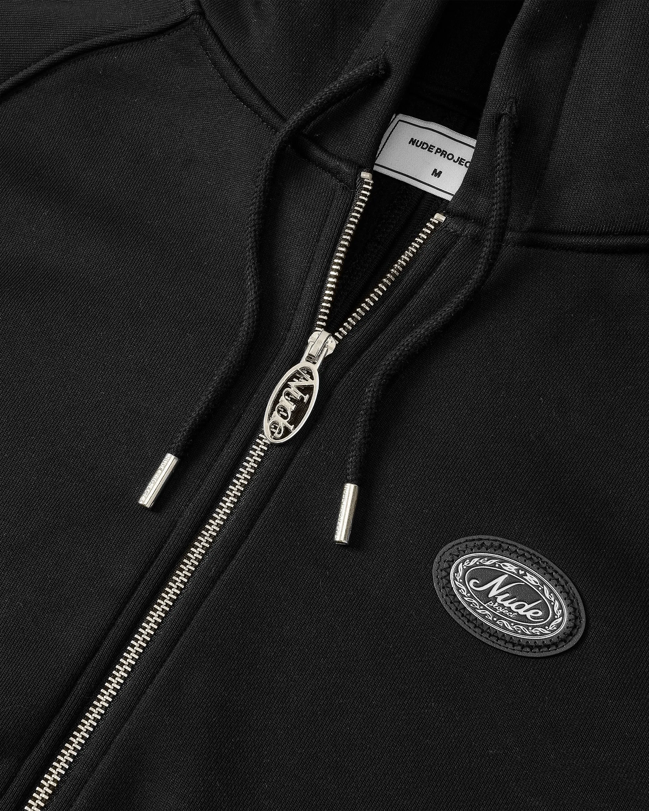 ESSENTIALS ZIP-UP HOODIE BLACK