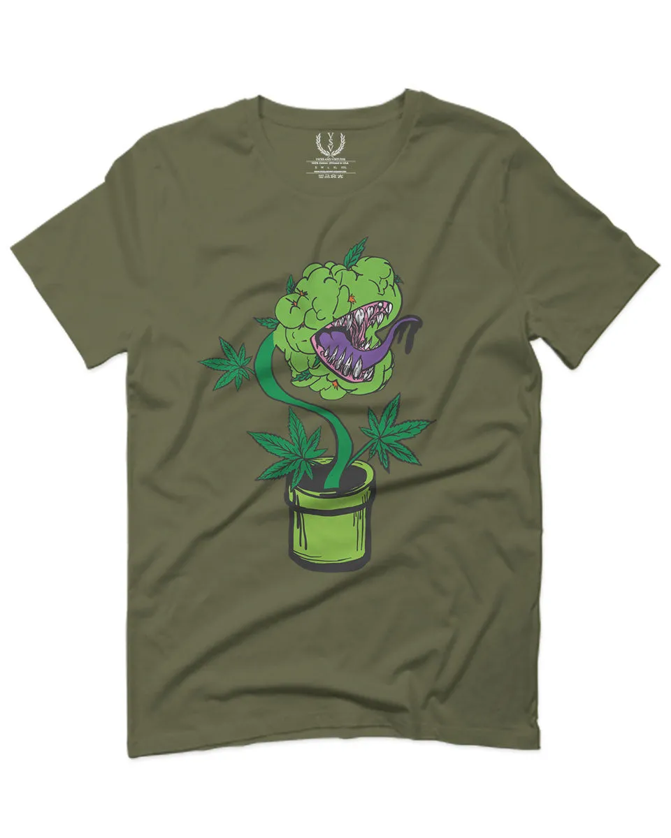 Front Funny 420 Stoned Day Weed Marijuana Pot Leaf Cannabis Plant For men T Shirt