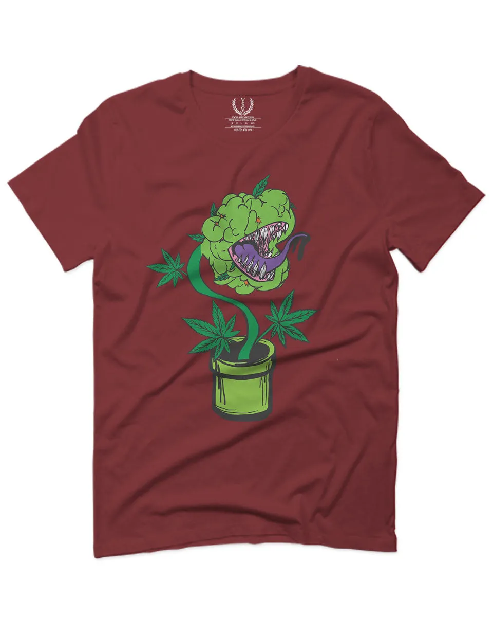 Front Funny 420 Stoned Day Weed Marijuana Pot Leaf Cannabis Plant For men T Shirt