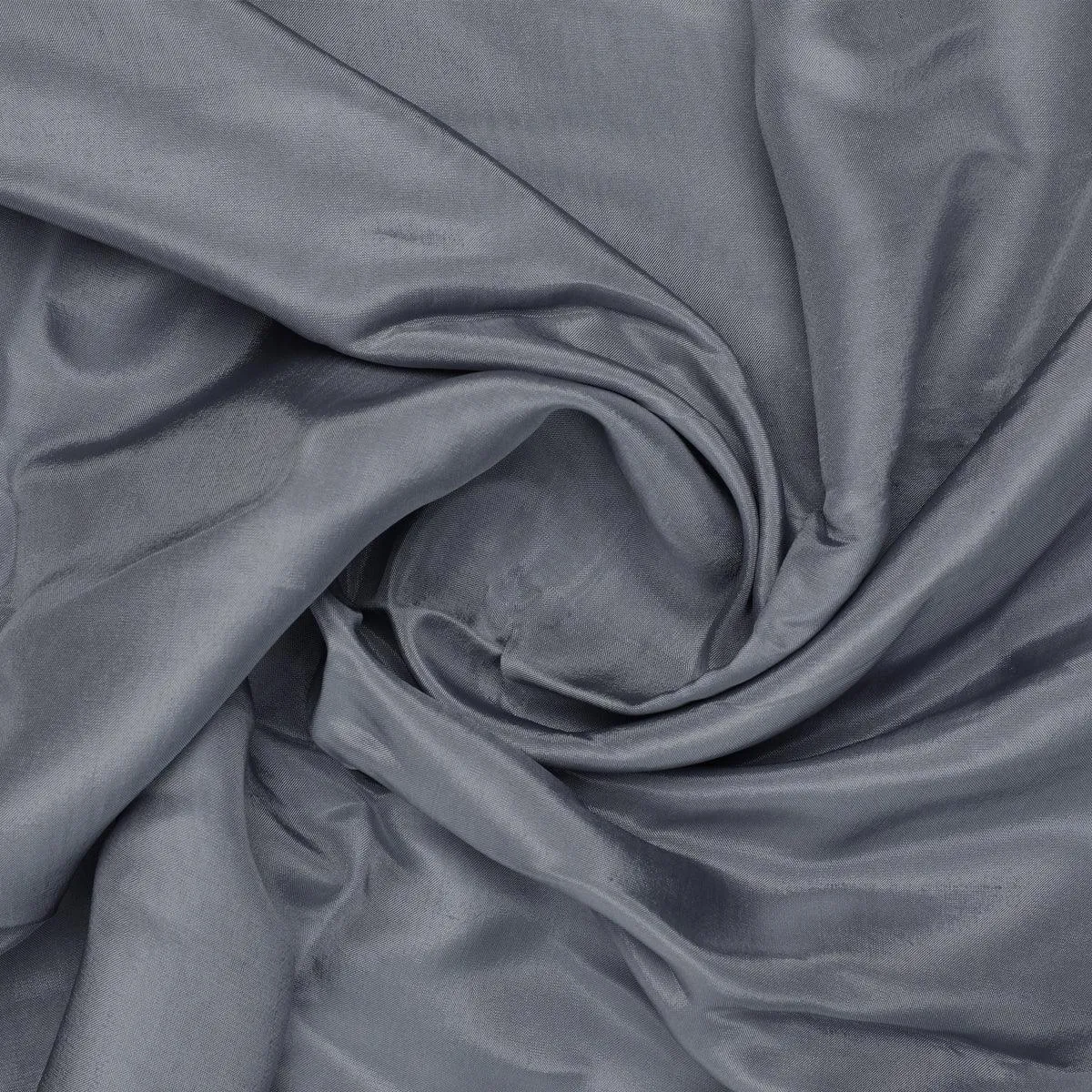 Grey Colour Upada Silk Plain Dyed Fabric