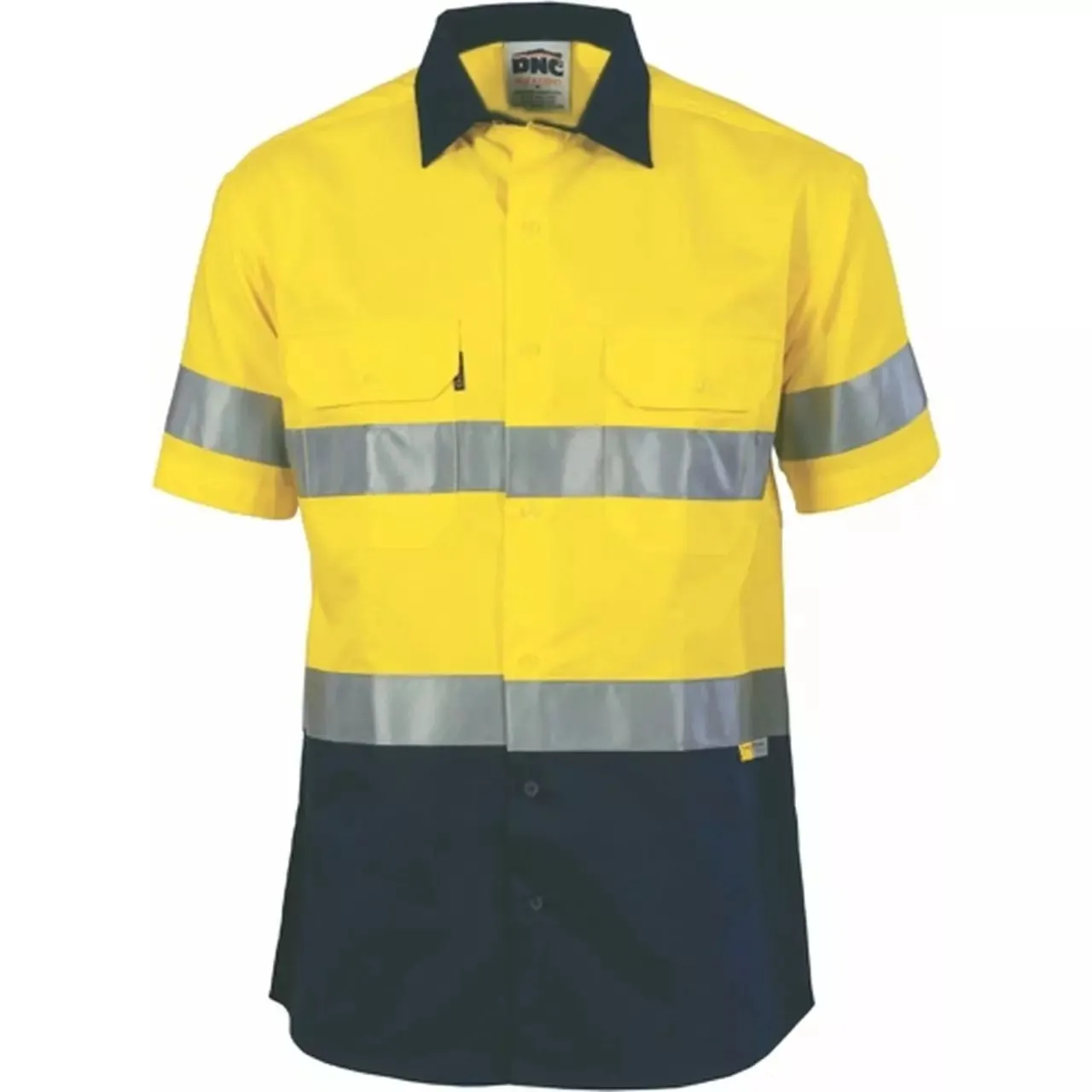 Hi Vis 190gsm Shirt w/Hoop Style Tape Short Sleeve - 3833
