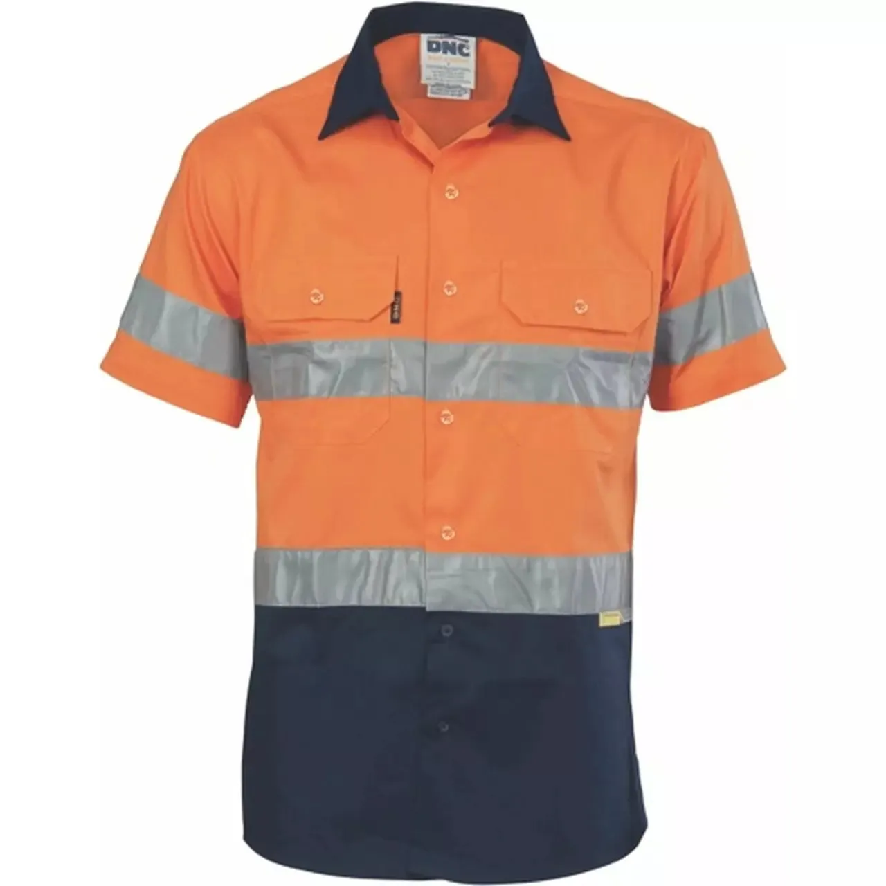 Hi Vis 190gsm Shirt w/Hoop Style Tape Short Sleeve - 3833