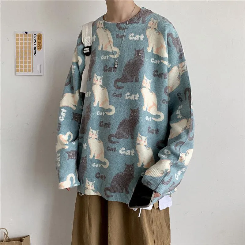 Hip-Hop Fashionable Brand Knitwear Loose Bottoming Shirt