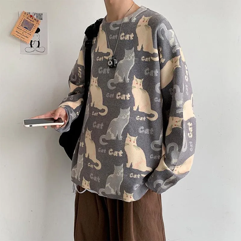 Hip-Hop Fashionable Brand Knitwear Loose Bottoming Shirt