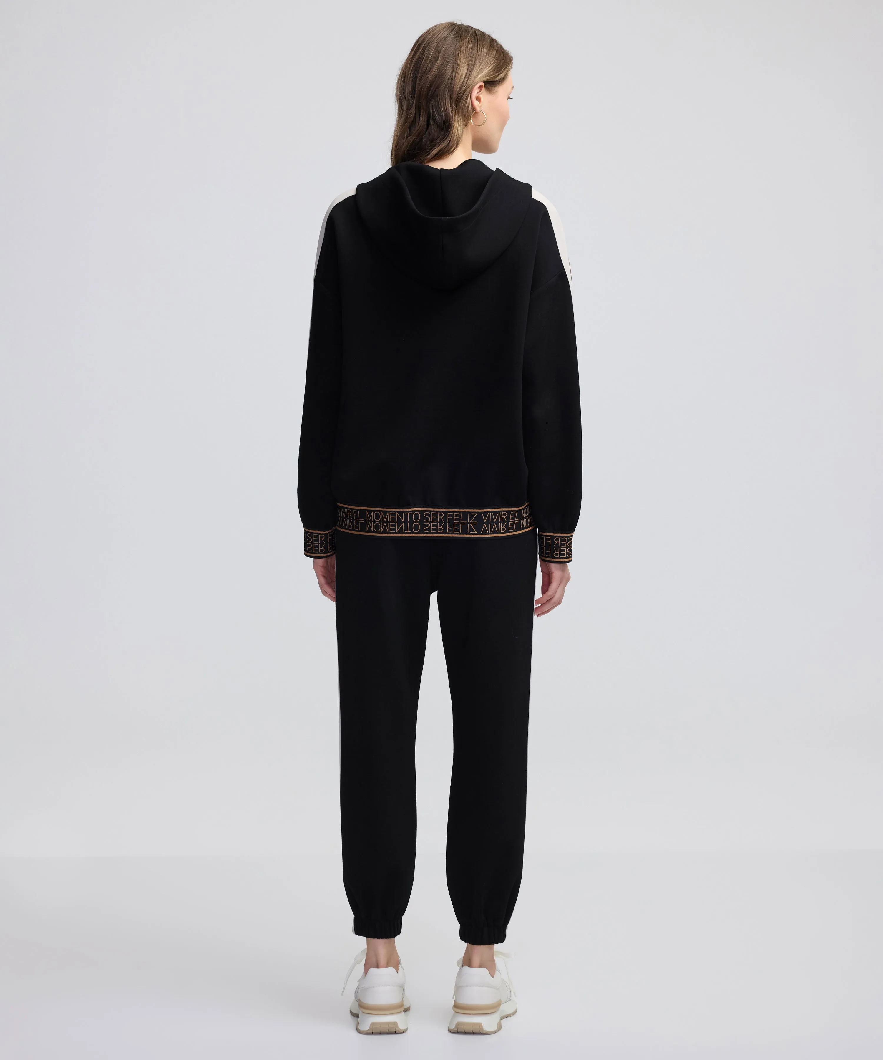 Ipekyol Slogan Jacquard Sweatshirt Black