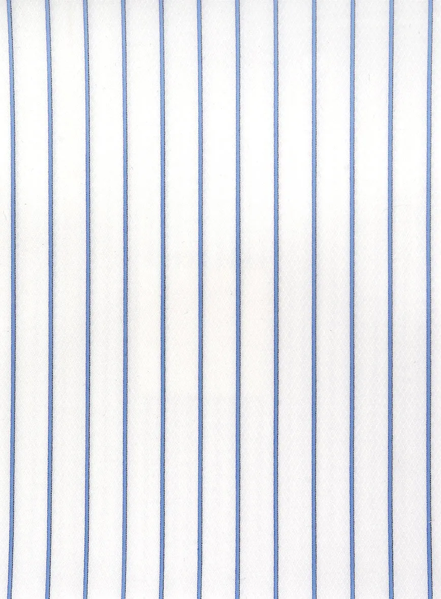 Italian Blue Como Stripe Shirt