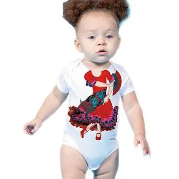 JUST ADD A KID Romper One-Piece Flamenco Dancer - up to 12 Months
