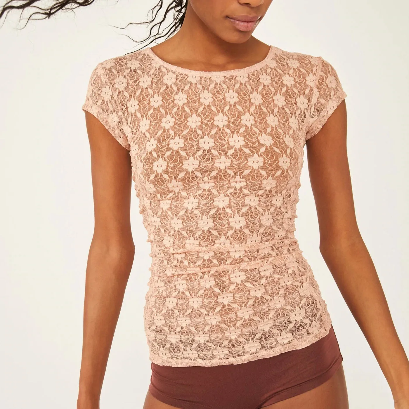 Keep it Simple Lace Baby Tee