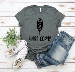 Kinda Corny Adult Unisex Disney Snack Goals T Shirt- Disney Food Lover T Shirt - Corn Dog