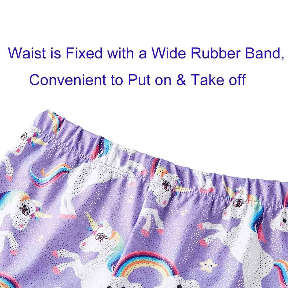 Leotard Shorts-Purple Unicorn