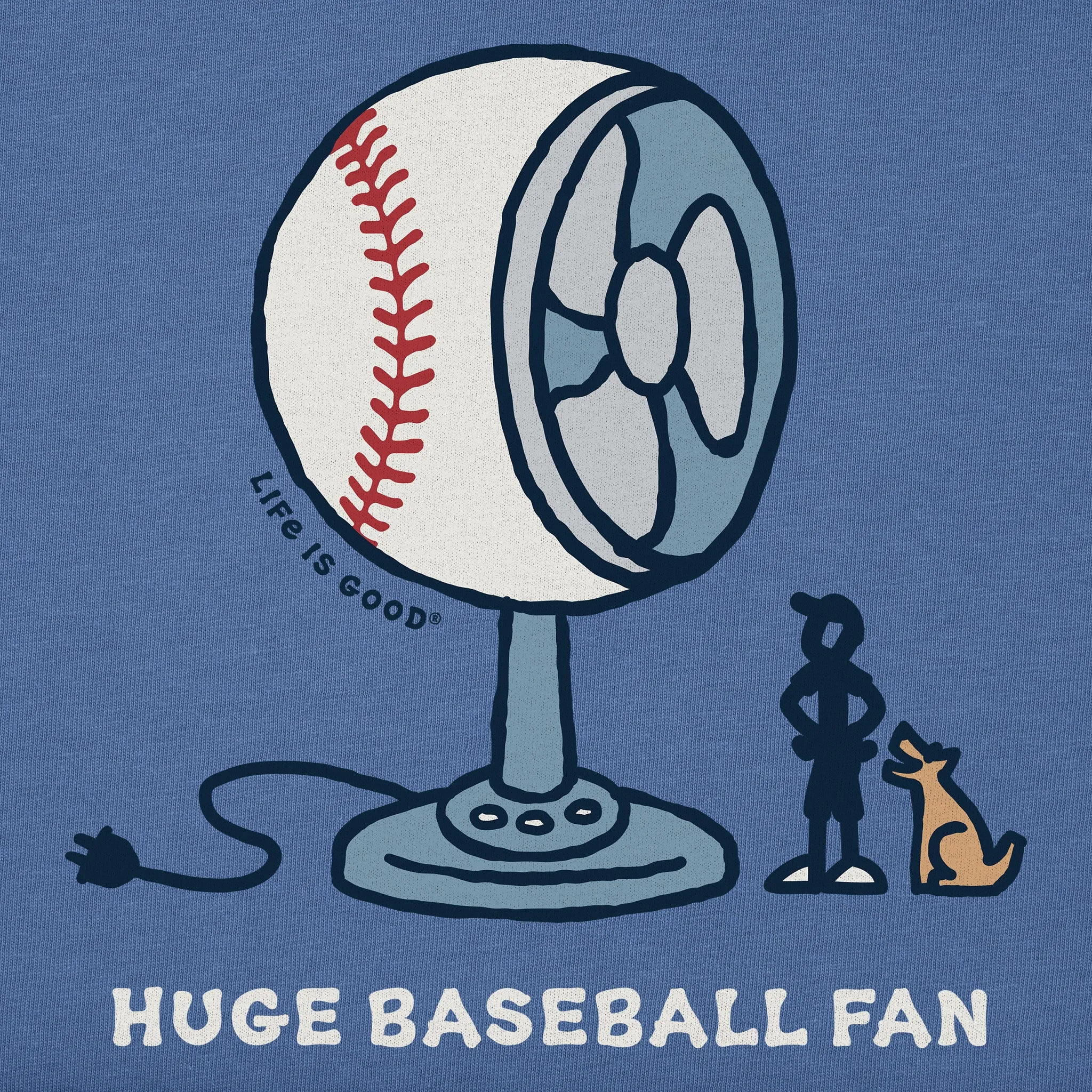 Men's Huge Baseball Fan Short Sleeve Tee