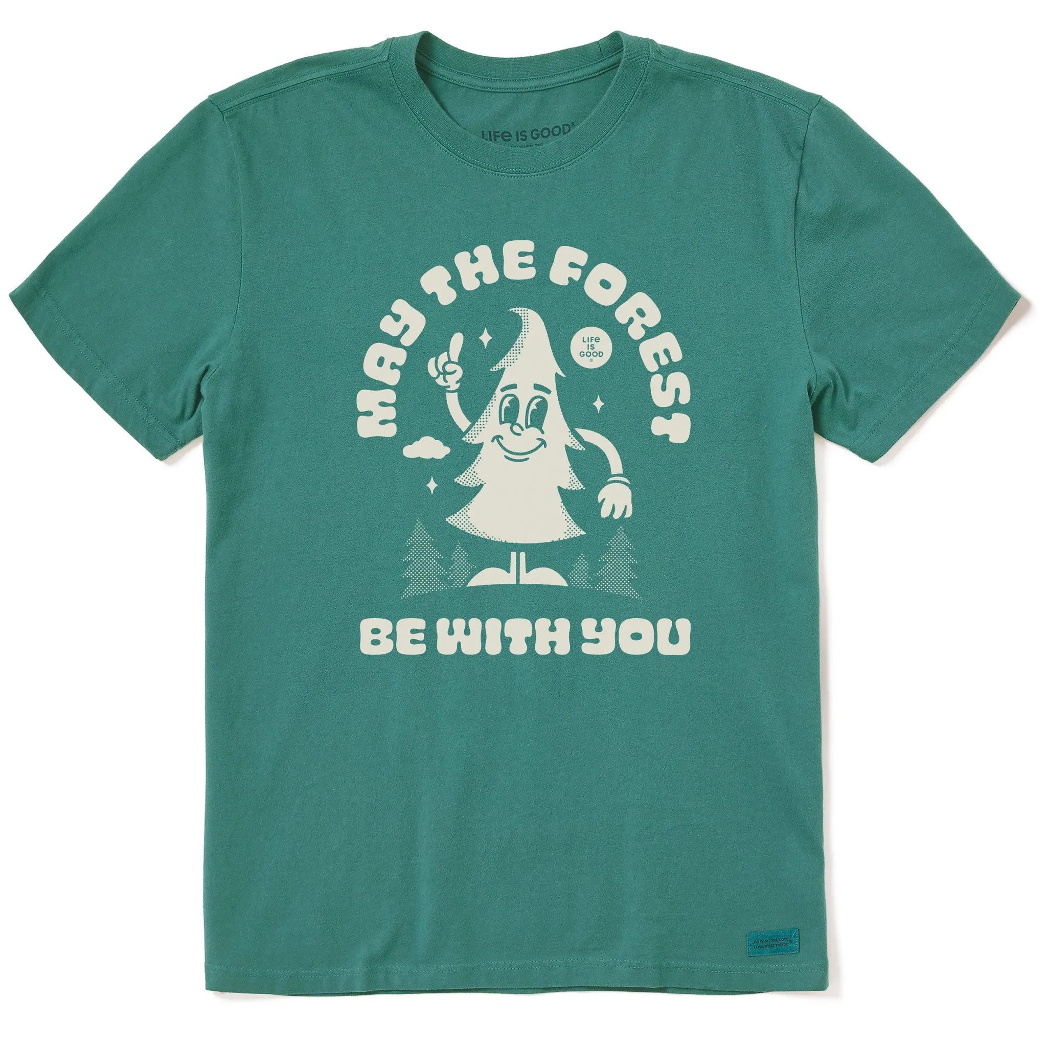 Men's May the Forest Be With You Mascot Short Sleeve Crusher Tee